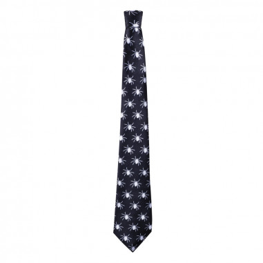 Neon White Spiders Tie