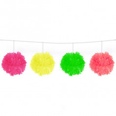 Girlande Neon Pom Pom