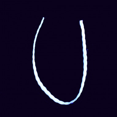 Bandeau Tressé Blanc Fluo