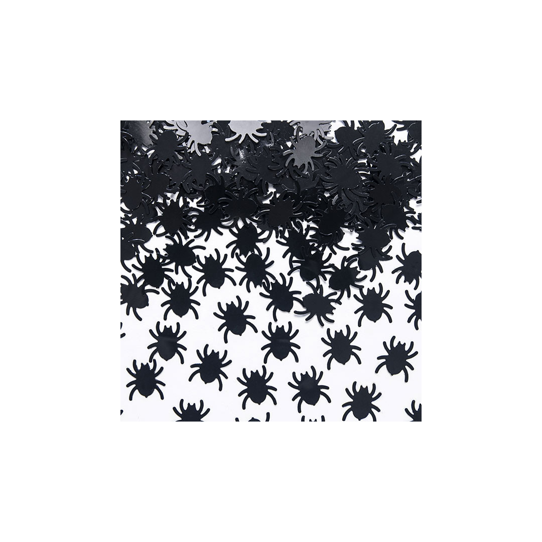 Lot De 500 Confettis Halloween - Formes Chauves-souris, Araignées, Sorcières, Citrouilles, Noir/orange