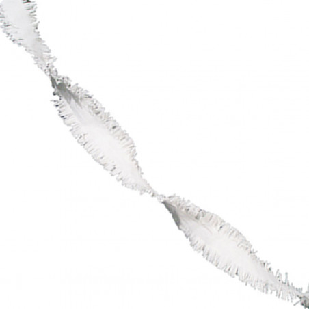 Guirlande Blanche en Crépon