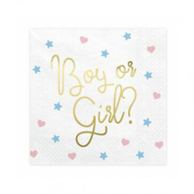 Serviettes en Papier "Boy or Girl"