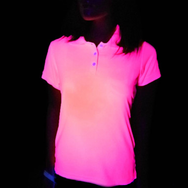 T-Shirt Fluo Sport Femme Rose - Couleur de Nuit