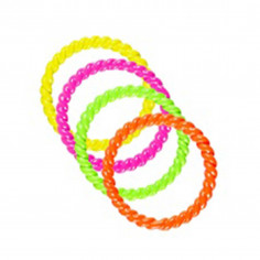 Set 4 ringe neon