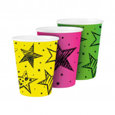 Gobelets Fluo - Lot de 6