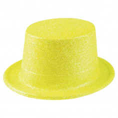 Chapeau Fluo Haut de Forme Pailletté