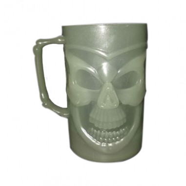 Bierglas totenkopf Phosphor