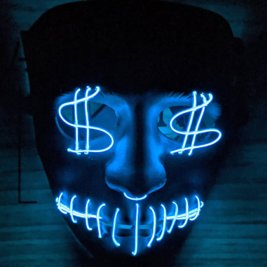 Led Dollars Maske