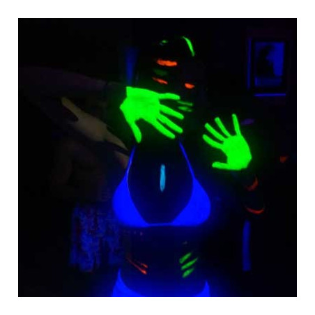 Peinture Fluo Corps 12 ml - Lot de 50