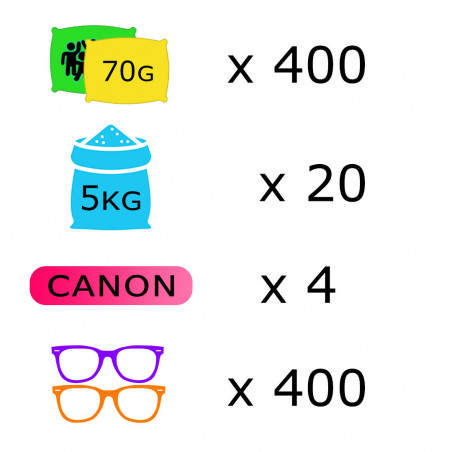 Pack Course Colorée - 400 personnes