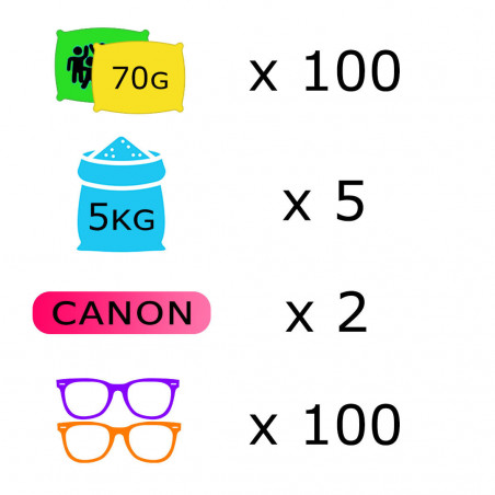 Pack Course Colorée - 400 personnes