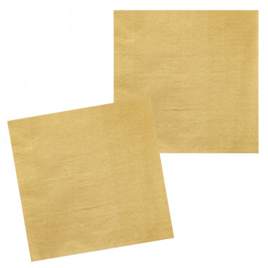 Serviette Dorée - Lot de 12