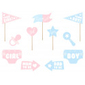 Accessoires Photobooth Gender Reveal