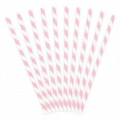 Paille Rose et Blanche - Lot de 10