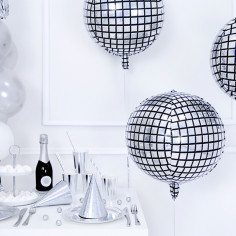 Ballon aluminium boule à facettes 2
