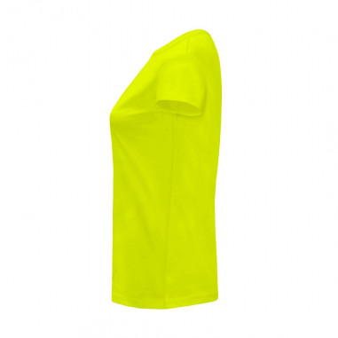 T-shirt-Neon-gelbe damen-Abend Fluo - Farbe der Nacht