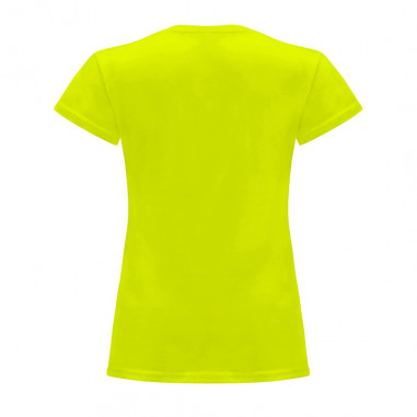 T-shirt-Neon-gelbe damen-Abend Fluo - Farbe der Nacht