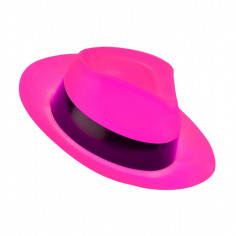 Chapeau Fluo Al Capone rose