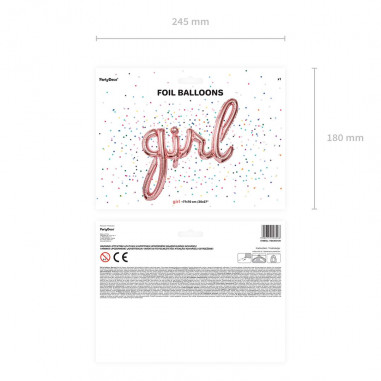 Ballon Aluminium Girl Rose Gold Ballon Aluminium Girl Rose Gold