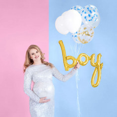 Ballon Aluminium Boy Doré 2