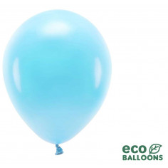Blauer biologisch abbaubarer Ballon - Packung mit 10 Stück 2
