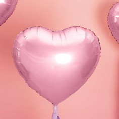 Ballon Aluminium Coeur Rose 2