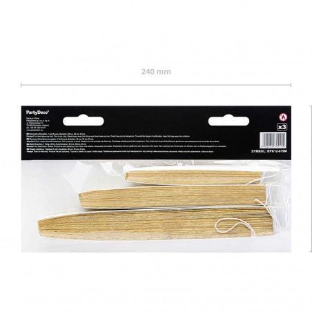 Rosace dorée - Lot de 3