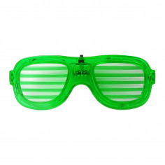 Lot De 12 Lunettes LED Fluo - 7 Formes (cœur, étoile, Chauve-souris…), 3 Modes Clignotants, Pour Fêtes Halloween