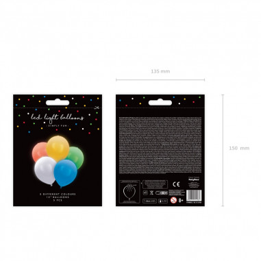 Ballon Led assortis - Lot de 5