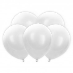 Ballon Led Blanc - Lot de 5