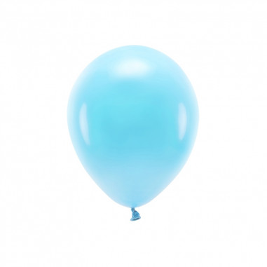 Blauer biologisch abbaubarer Ballon - Packung mit 10 Stück