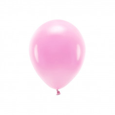 Rosa biologisch abbaubarer Ballon - Packung mit 10 Stück