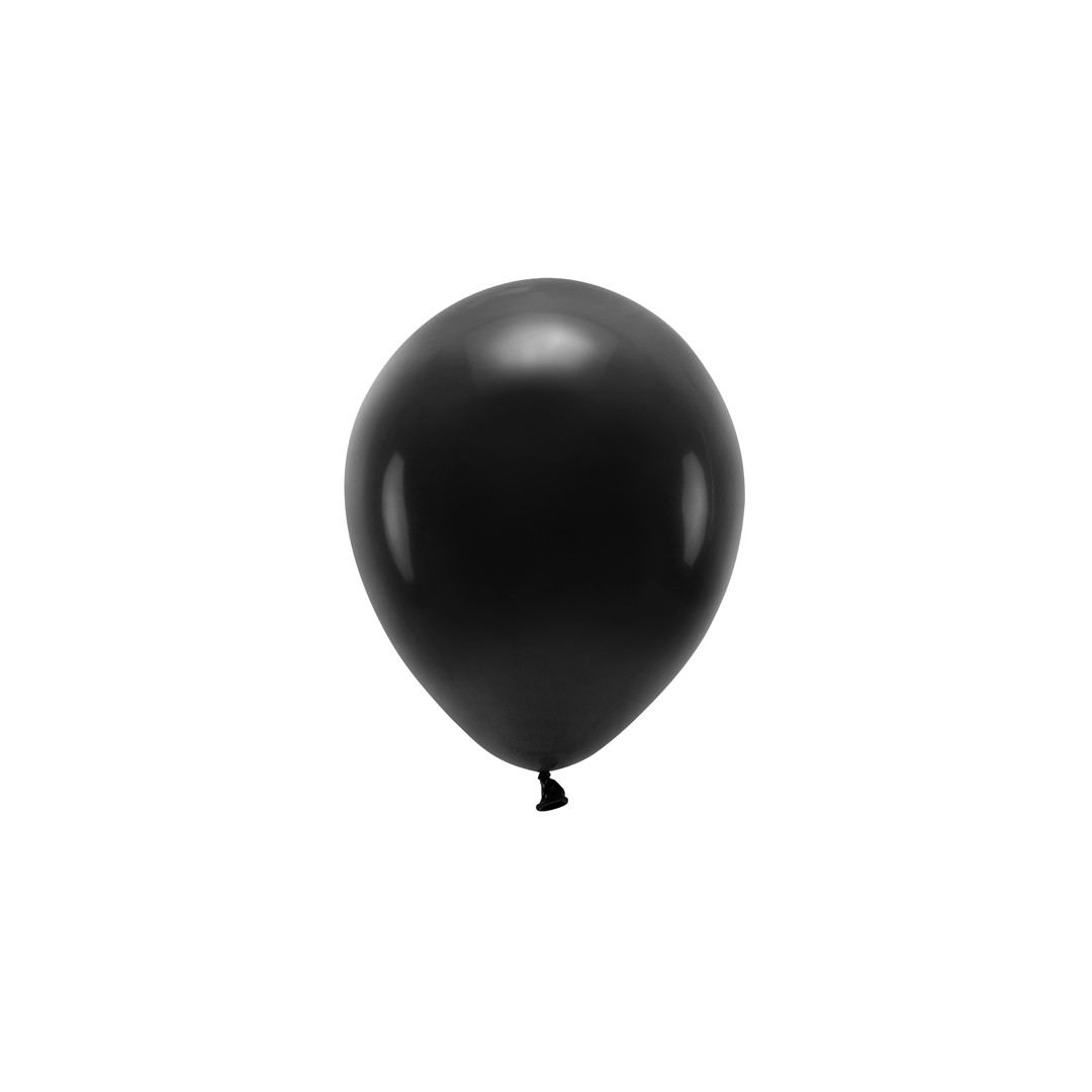 Ballon de baudruche noir en latex biodégradable, lot de 50