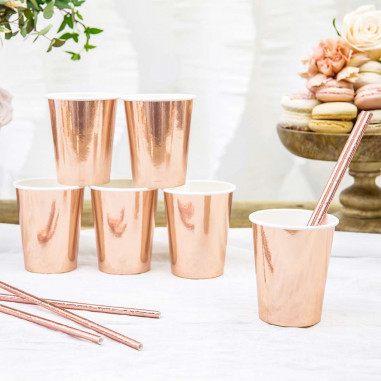 Gobelet Rose Gold - Lot de 6