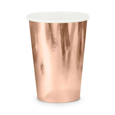 Roségold-Becher - 6er-Set