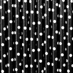 Pailles Noires à Poids Blancs - Lot de 10 2