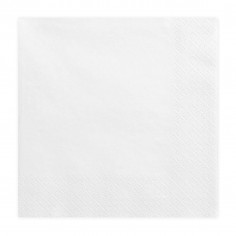 Serviette Blanche - Lot de 20