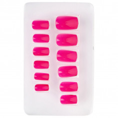 Faux-Ongles Fluorescents - Lot de 12 rose 2