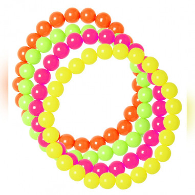 Armband Perle Fluo - 4-er set