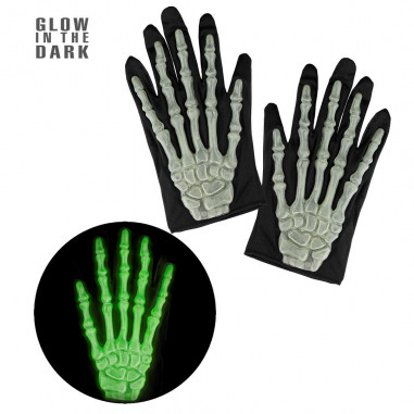 Gants de Squelette Phosphorescents Gants de Squelette Phosphorescents
