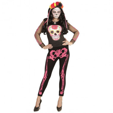 Legging Fluo rose Squelette Legging Fluo rose Squelette