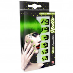 Faux-Ongles Fluo Halloween - Lot de 12