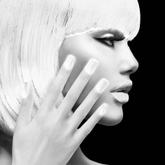 Faux-Ongles Blancs Fluo - Lot de 12 2