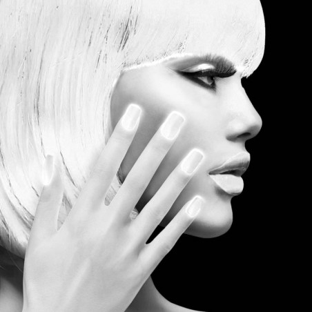 Faux-Ongles Blancs Fluo - Lot de 12
