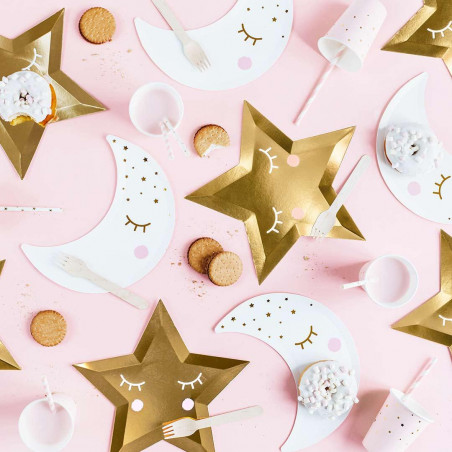 Gold Star Plate - 6er Set