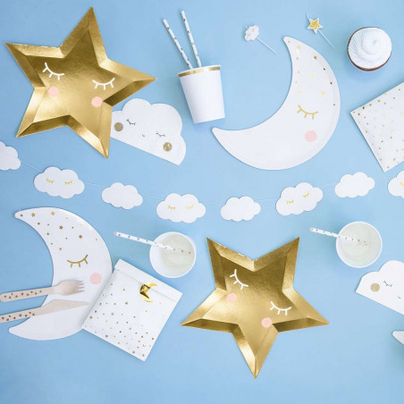 Gold Star Plate - 6er Set