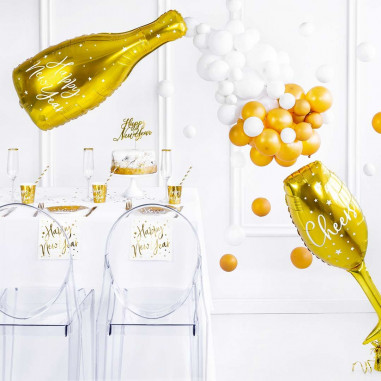 Ballon Aluminium Bouteille Happy New Year Ballon Aluminium Bouteille Happy New Year
