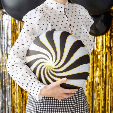 Candy Aluminium Ballon Schwarz