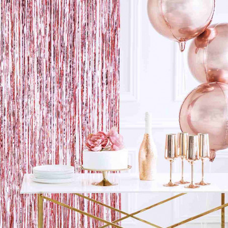 Roségold Vorhang