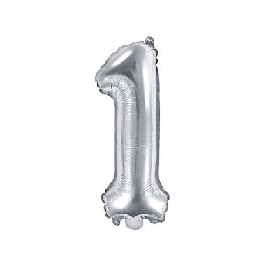 Ballon Aluminium Chiffre Argenté